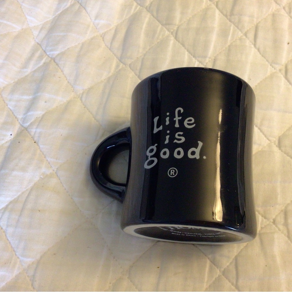 Life Is Good Coffee Mug Do What You Like Like What You Do Blue Diner Style Home
